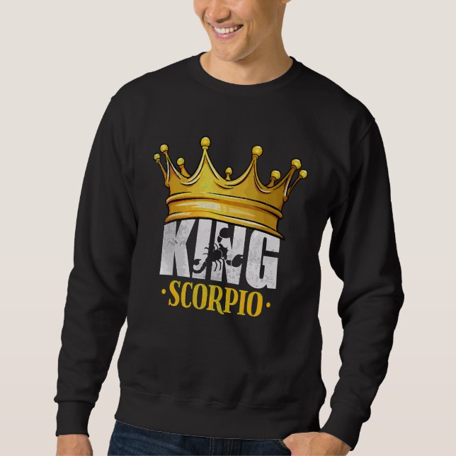 Sweatshirt SYMBOLE Zodiaque D'Horoscope Scorpienne Roi (Devant)