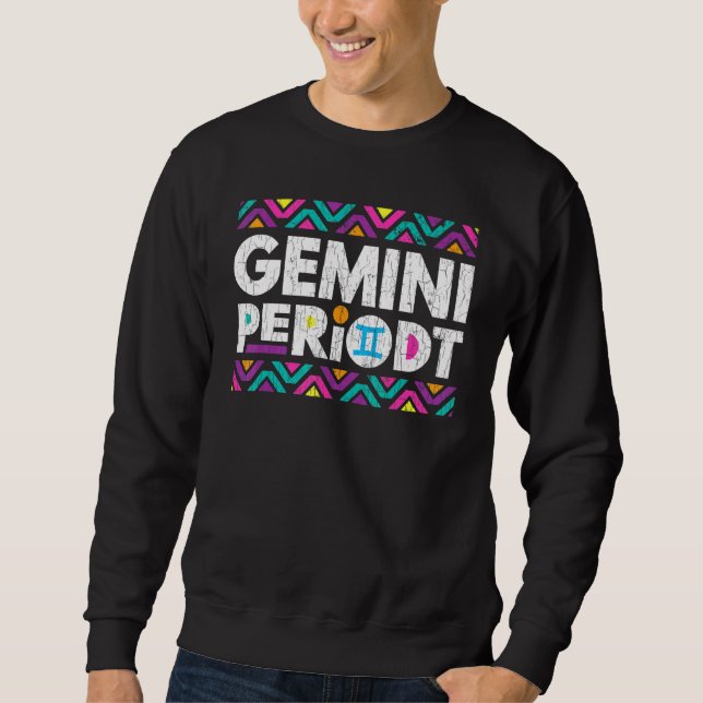 Sweatshirt SYMBOLE Zodiaque GEMini Periodt Graphique (Devant)