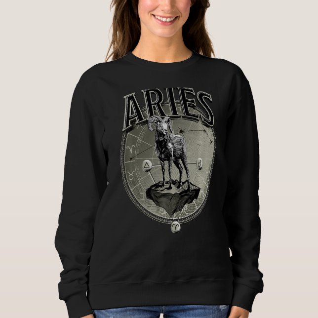 Sweatshirt SYMBOLE Zodiaque Homme Aries (Devant)