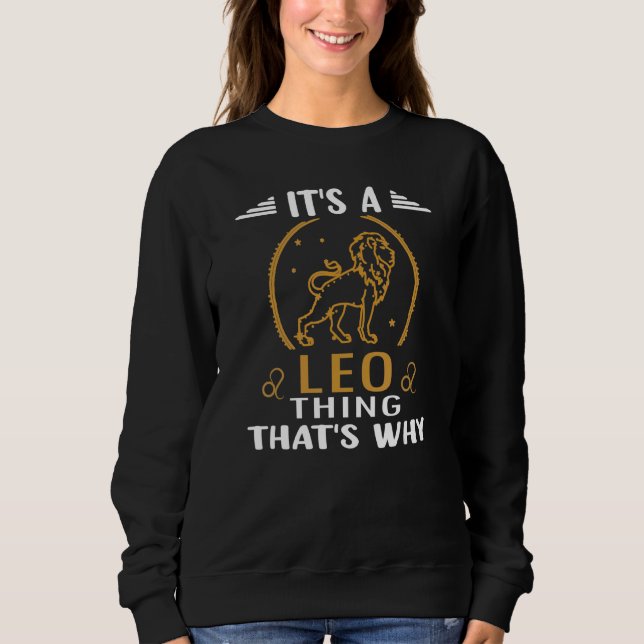 Sweatshirt SYMBOLE Zodiaque Horoscope Léo Astrologie (Devant)