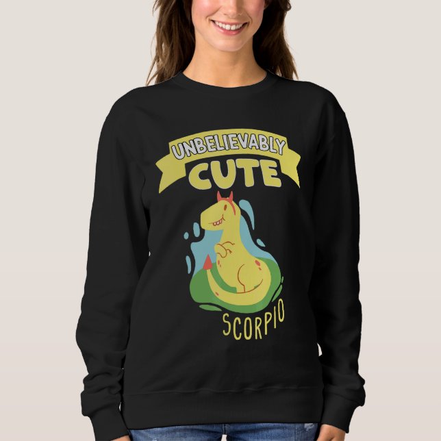 Sweatshirt Symbole Zodiaque incroyablement Scorpio Horoscope  (Devant)