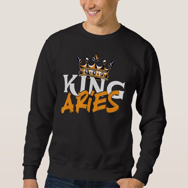Sweatshirt SYMBOLE Zodiaque King Aries Astrologie Astroscope (Devant)
