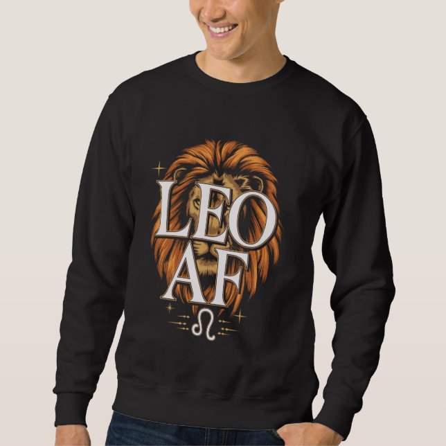 Sweatshirt Symbole Zodiaque Leo AF Horoscope Astrologie Anniv (Devant)