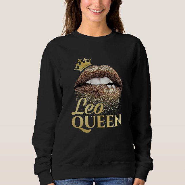Sweatshirt SYMBOLE Zodiaque Léo Reine Astrologie (Devant)