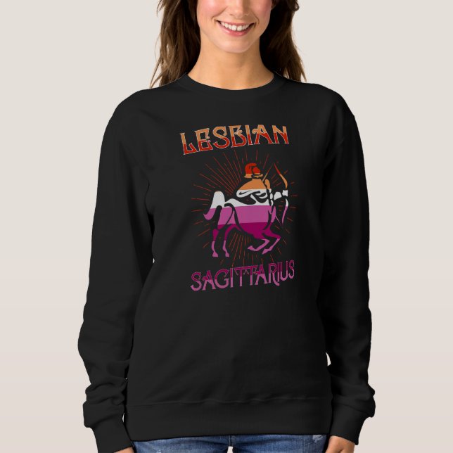 Sweatshirt Symbole zodiaque lesbien Sagittarius Horoscope d'a (Devant)