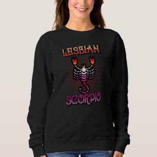 Sweatshirt Symbole zodiaque lesbien Scorpio Anniversaire Horo