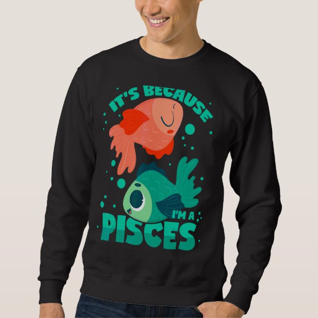 Sweatshirt Symbole zodiaque Pisces Horoscope (Devant)