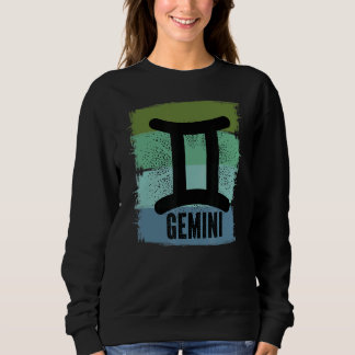 Sweatshirt Symbole zodiaque rétro de la saison Gemini