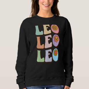 Sweatshirt SYMBOLE Zodiaque Retro Leo Astrologie Juillet Août