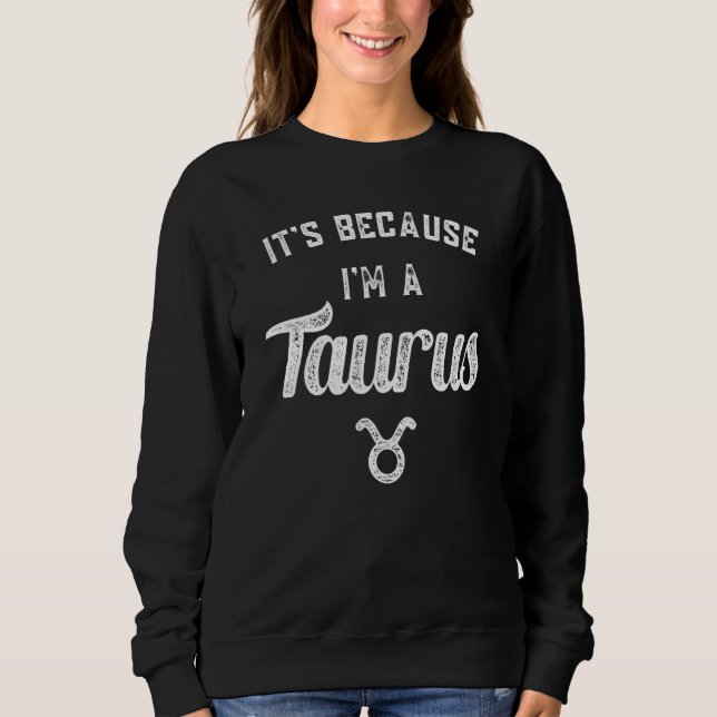 Sweatshirt SYMBOLE Zodiaque Taurus (Devant)