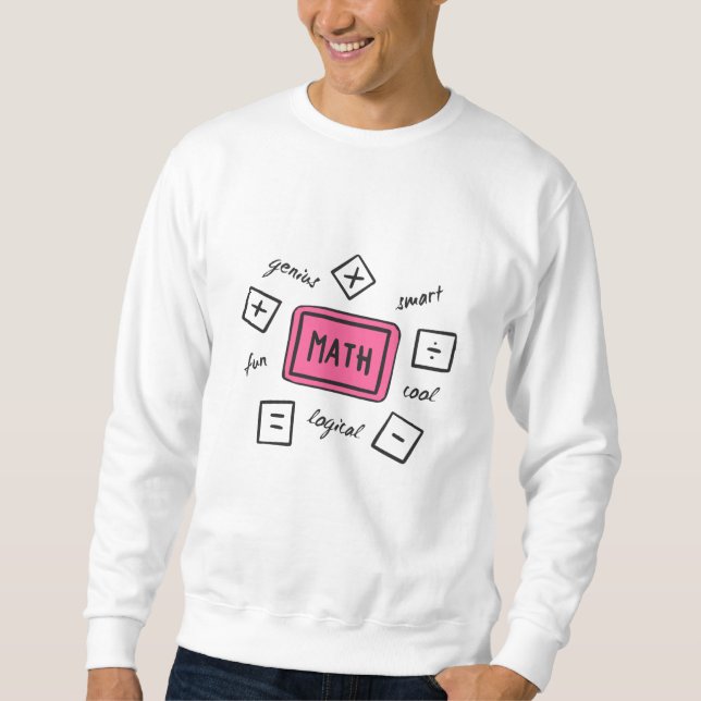 Sweatshirt Symboles mathématiques élèves et parents (Devant)