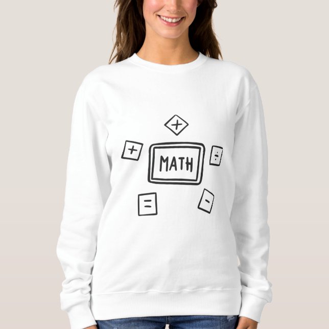 Sweatshirt Symboles mathématiques pour enfants (Devant)
