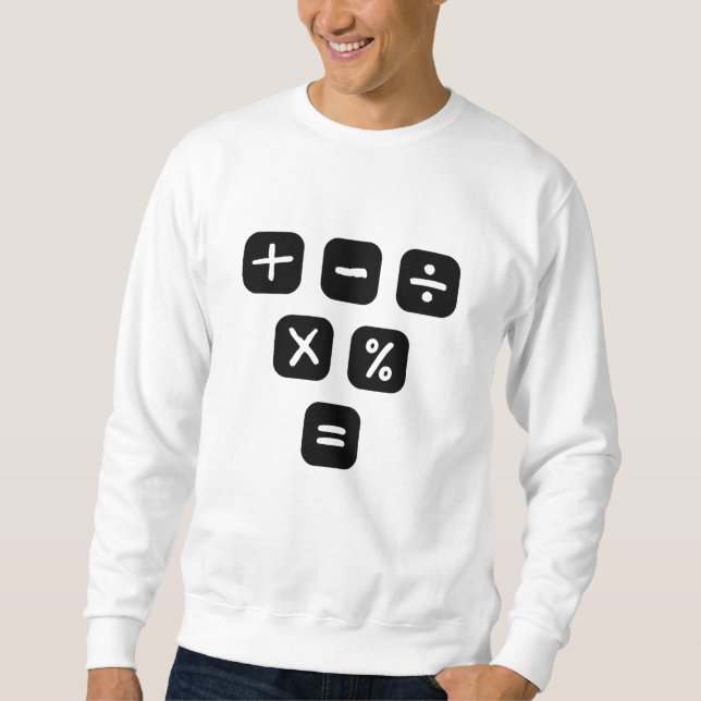 Sweatshirt Symboles mathématiques signes mathématiques (Devant)