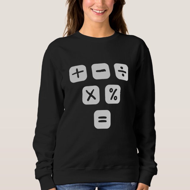 Sweatshirt Symboles mathématiques, signes mathématiques, math (Devant)