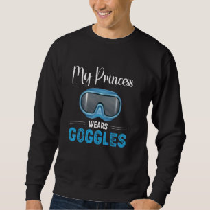 Sweatshirt Synchroniser nager Ma princesse porte des lunettes