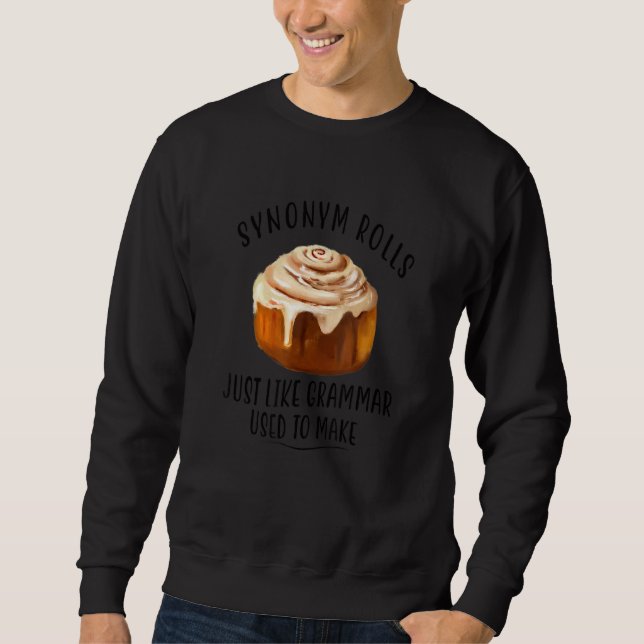 Sweatshirt Synonym Roule Pun Grammaire Anglais (Devant)