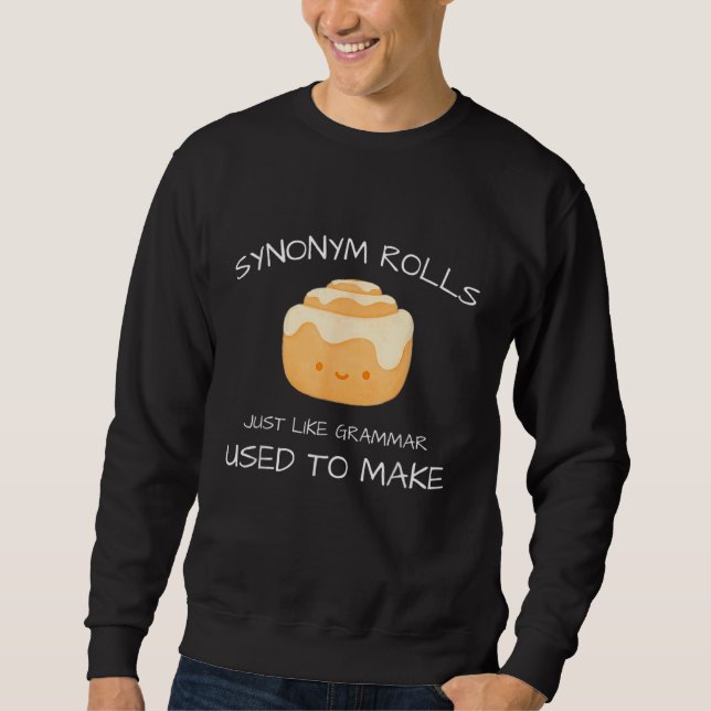 Sweatshirt Synonyme roule exactement comme la grammaire utili (Devant)
