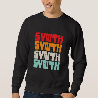 Sweatshirt Synthèse de musique électronique vintage Retro