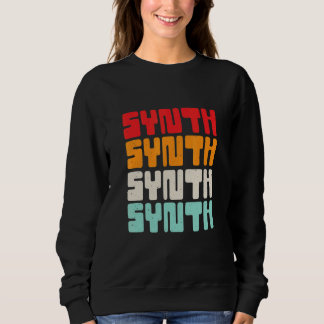 Sweatshirt Synthèse de musique électronique vintage Retro