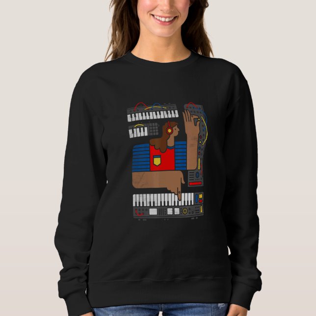 Sweatshirt Synthétiseur analogique Modulaire Synth Studio Gea (Devant)