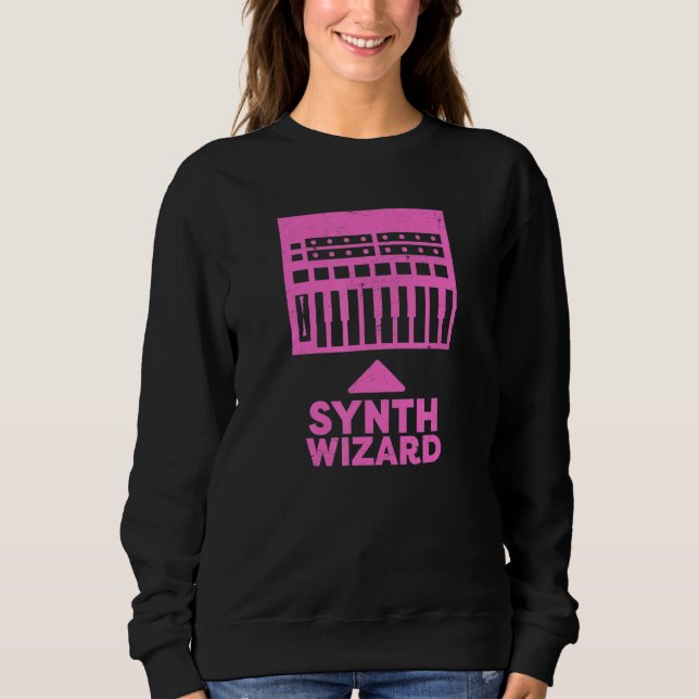 Sweatshirt Synthétiseur Clavier Synthétiseur Musique Producte (Devant)