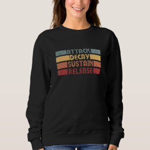 Sweatshirt Synthétiseur De Synthèse Adsr Musique Rétro