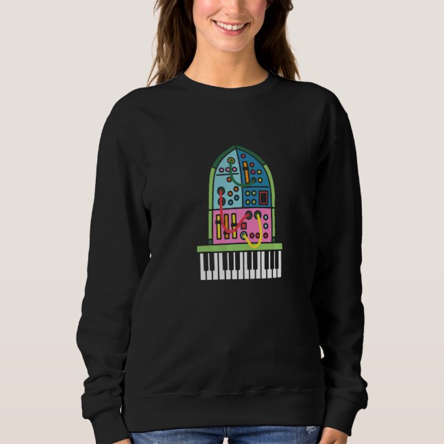 Sweatshirt Synthétiseur modulaire Analog Church Gear Producer (Devant)