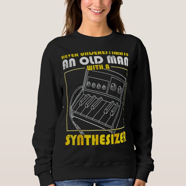 Sweatshirt Synthétiseur Synthétiseur Clavier Musiciens électr (Devant)
