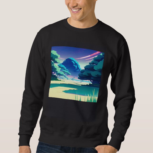 Sweatshirt Synthwave outrun retrowave futuresynth sci fi  82 (Devant)