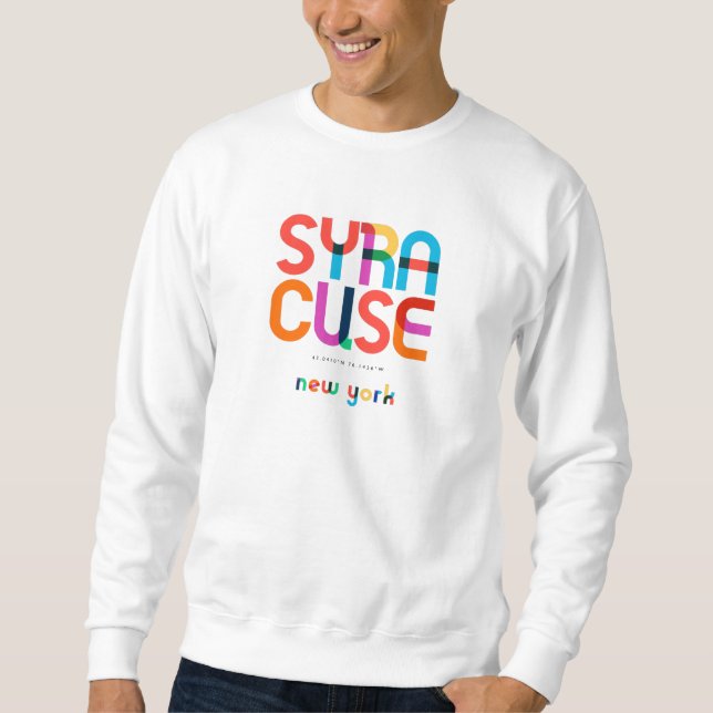 Sweatshirt Syracuse New York Mid Century, Pop Art, (Devant)