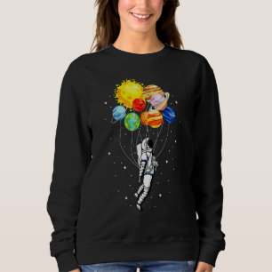 Sweatshirt Système de planètes solaires Ballons d'astronaute