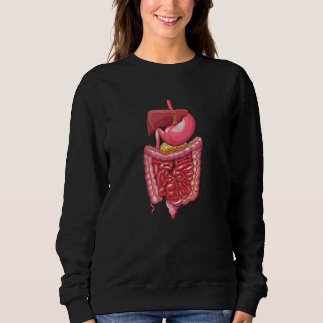 Sweatshirt Système Digestif Anatomie Anatomique Biologie Anat (Devant)