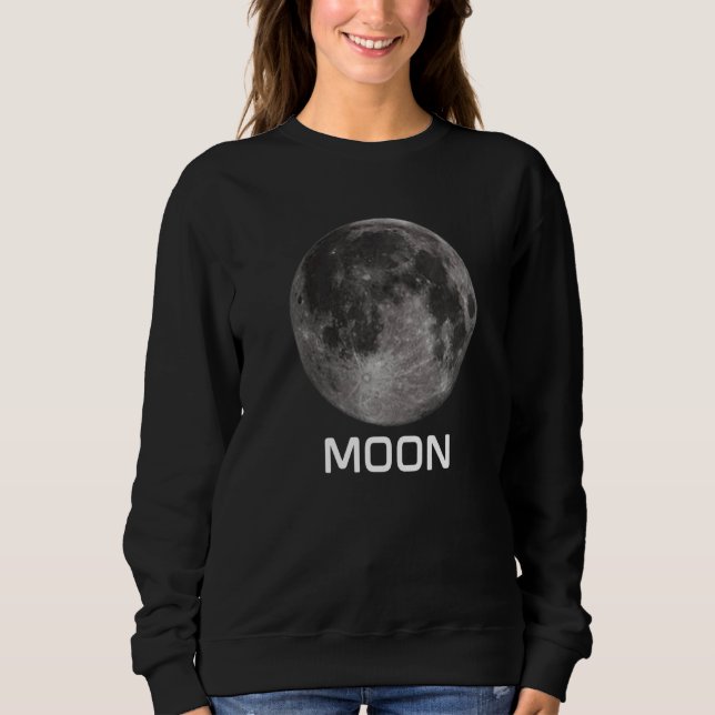 Sweatshirt Système solaire Espace extra-atmosphérique Lune te (Devant)