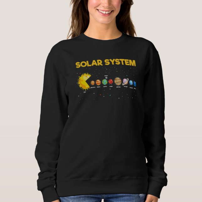 Sweatshirt Système solaire Planète Science Astronomie Espace  (Devant)