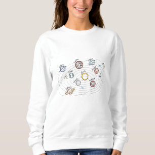 Sweatshirt Système solaire Planètes Enfants Connaissances Esp