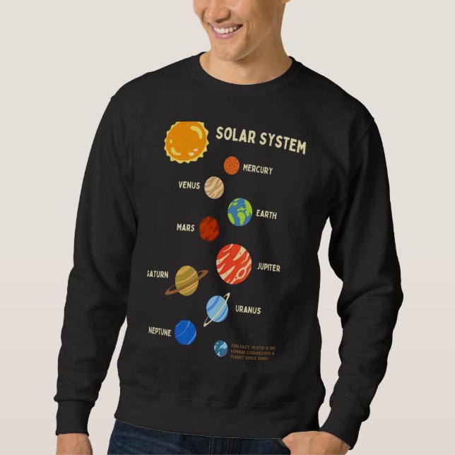 Sweatshirt Système Solaire Planètes spatiales Pour Enfants So (Devant)