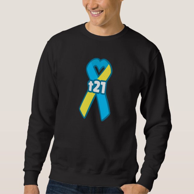Sweatshirt T21 Trisomie 21 Sensibilisation au syndrome de Dow (Devant)