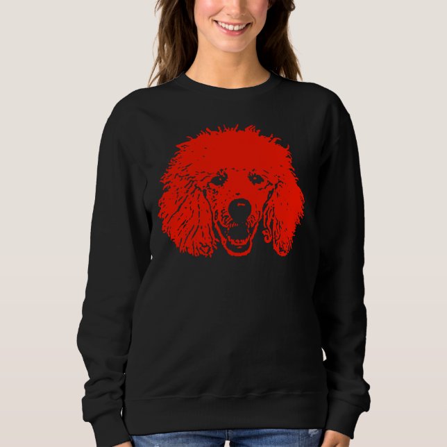 Sweatshirt T- Poodle rouge (Devant)
