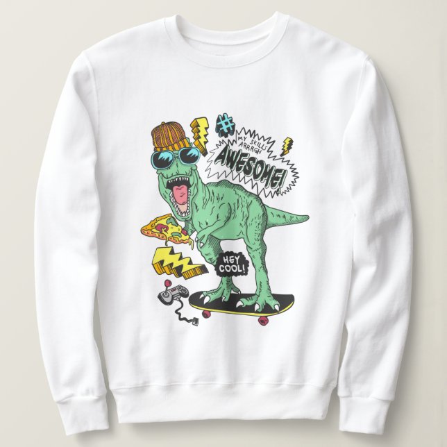 Sweatshirt T-Rex (Design devant)