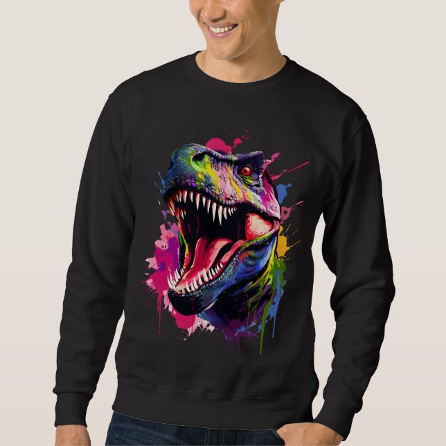 Sweatshirt T-Rex éblouissant (Devant)
