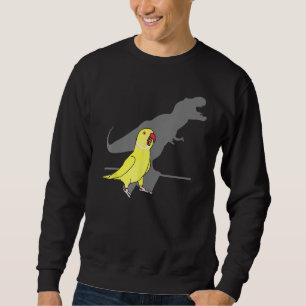 Sweatshirt T-rex Ringeck indien jaune, Birb mèmes hurlant