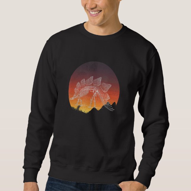 Sweatshirt T Rex Skeleton Dino Bones Paléontologue Fossil Di (Devant)