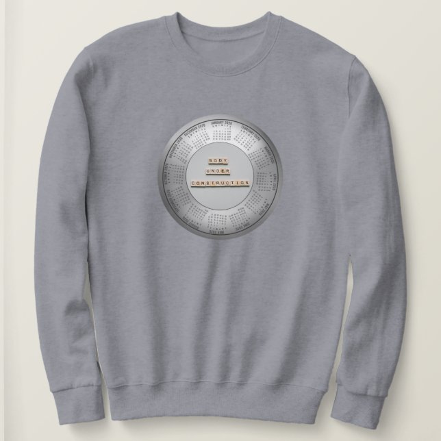 Sweatshirt T-shirt 2026 Calendrier Corps En Construction (Design devant)