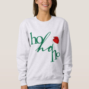 Sweatshirt T-shirt à design Ho-Ho-Ho tendance