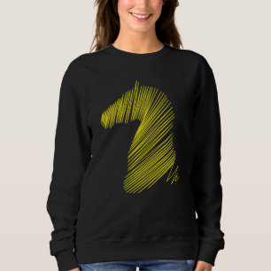 Sweatshirt T-shirt à l'effigie d'une tête de cheval abstraite