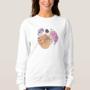 Sweatshirt T-Shirt à l'illustration de femme fée papillon élé