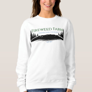 Sweatshirt T-shirt à longues feuilles pour femmes de la ferme