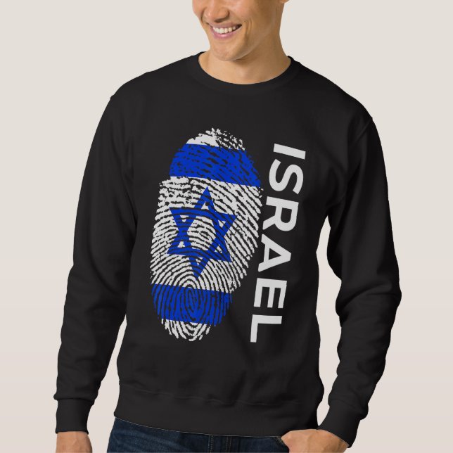Sweatshirt T-shirt à manches avec maillot d'équipe du drapeau (Devant)