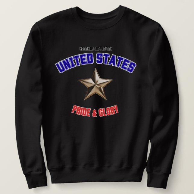 Sweatshirt T-shirt à manches longues Édition Fierté nationale (Design devant)