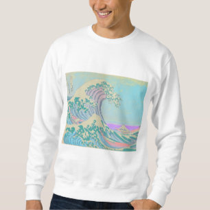 Sweatshirt T-shirt à manches longues Great Wave Pastel